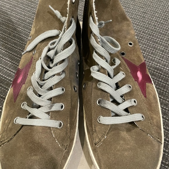 Amazing high top golden goose men’s sneakers~ size 44 equivalent US 10 brand new - Picture 5 of 8